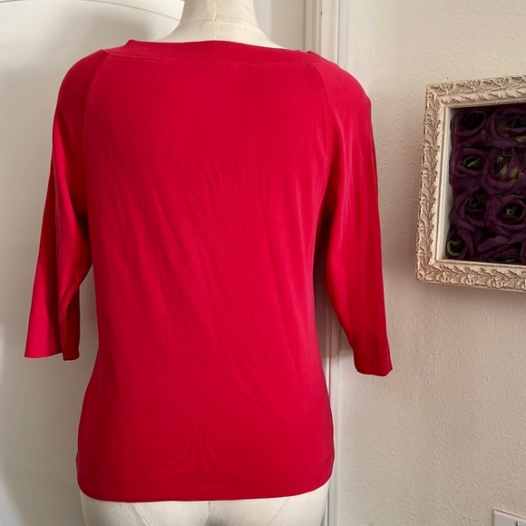 High Sierra~2~Casual Tops / Red & Chartreuse - Picture 6 of 14
